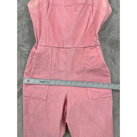 nooworks Pink Corduroy Overalls Made in USA Cotton Stretch Jumpsuit - Picture 13 of 15